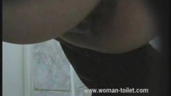 Defecating female caught on secret camera