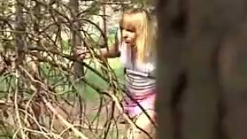 Larisa the girl urinating