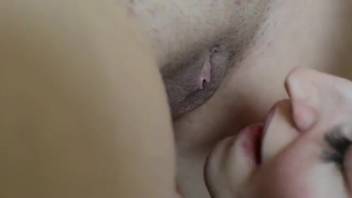 Female defecating into another woman's mouth